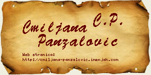 Cmiljana Panzalović vizit kartica